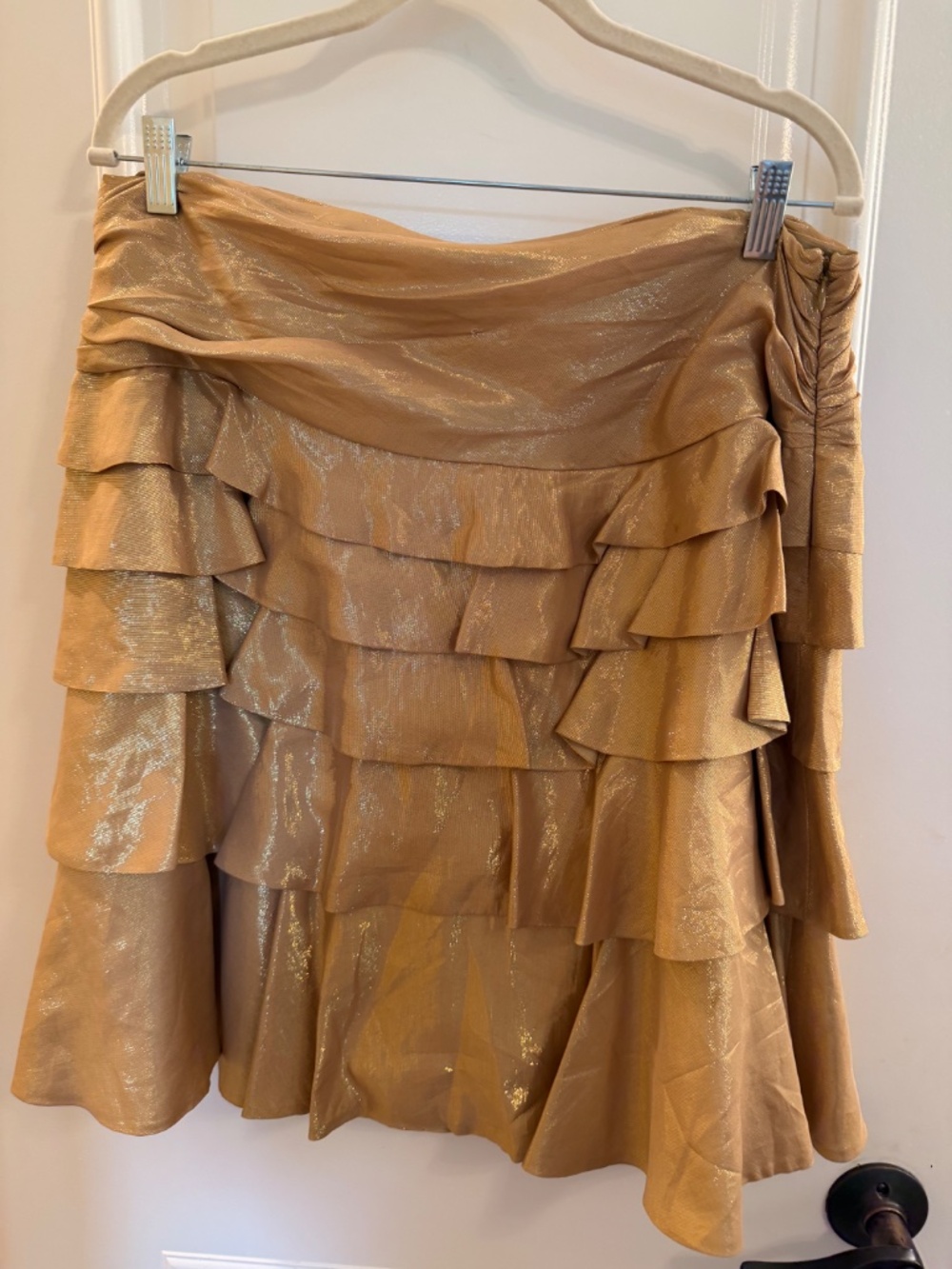 Ralph Lauren gold ruffle top and skirt size 12 - Picture 4 of 6